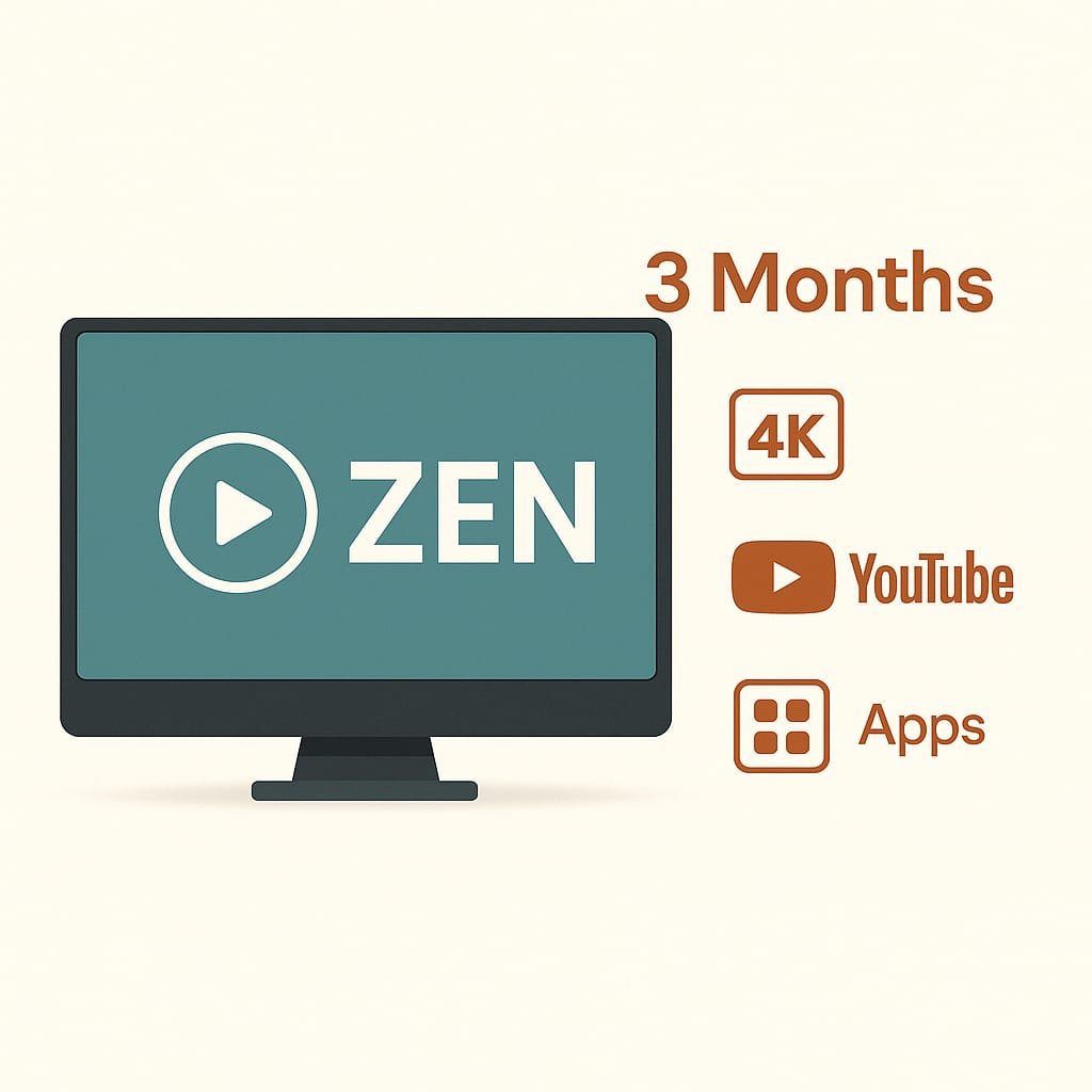 مميزات ZEN 4K – 3 شهور