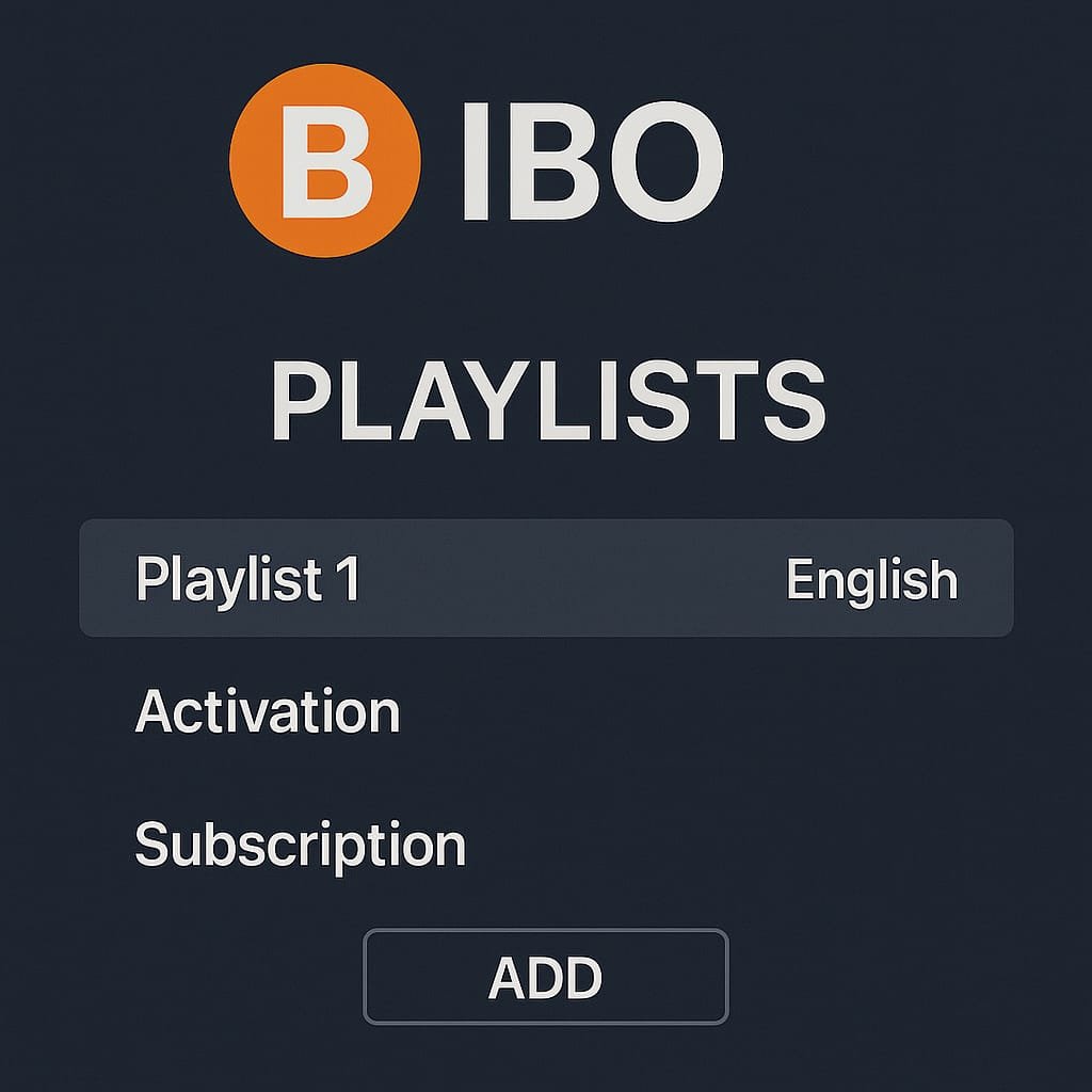 إضافة القوائم في ibo.player